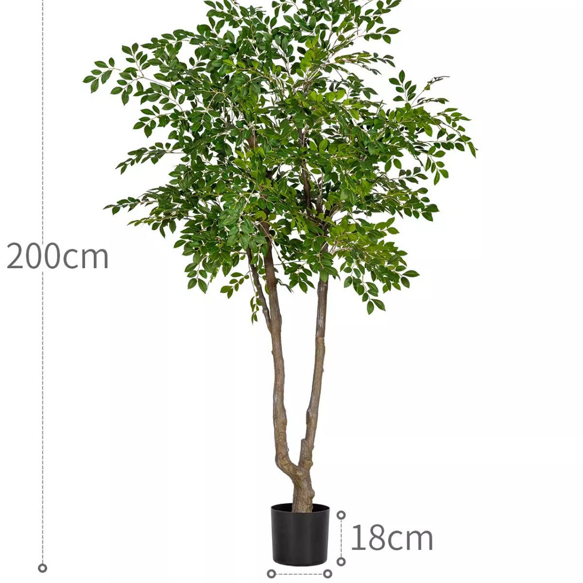 High-End Artificial Green Plant Elm Money Tree Banyan Tree Large Floor Plant Indoor Living Room Atmosphere Fake Tree Landscaping Decoration