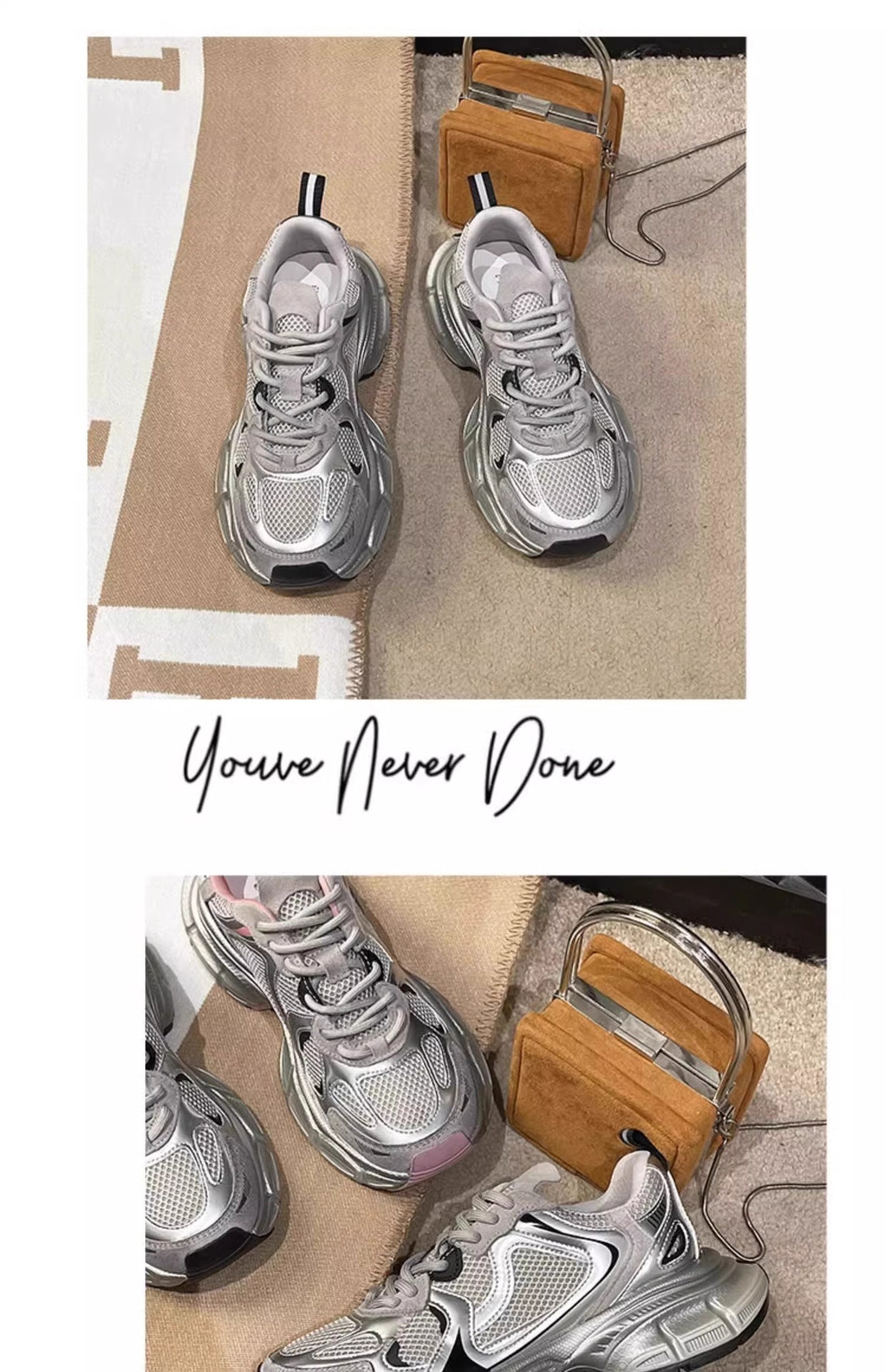 Girls' Dad Shoes Spring and Autumn New Style2024Children's Shoes Mesh Breathable Sports Shoes Medium and Large Children's Running Shoes