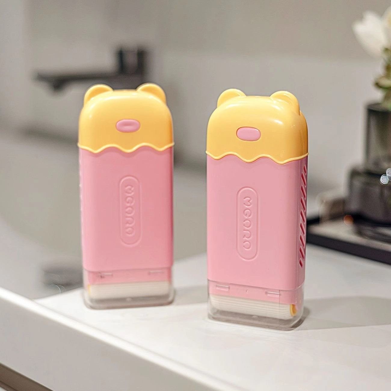 Wholesale-【Light Luxury Bear Soap Dish】Bear Multifunctional Foaming Soap Box Hands-Free Soap Storage