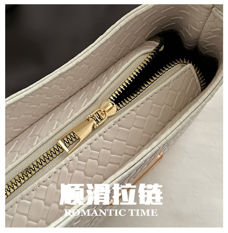 New Commuting Solid Color Underarm Bag Crossbody Bag Simple Fashion Single Shoulder Bag2025Spring Elegant Women's Handbag
