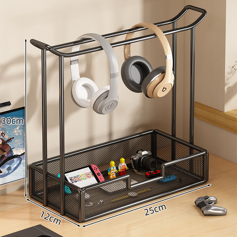 Universal Desktop Headphone Stand Storage Rack Gaming Headset Holder Metal Earbud Stand