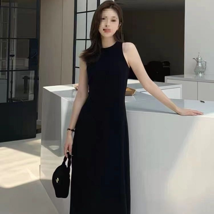 Women's Summer Sleeveless Tank Top Dress2025New Slim Fit Slimming Hot Girl Temperament a Wholesale