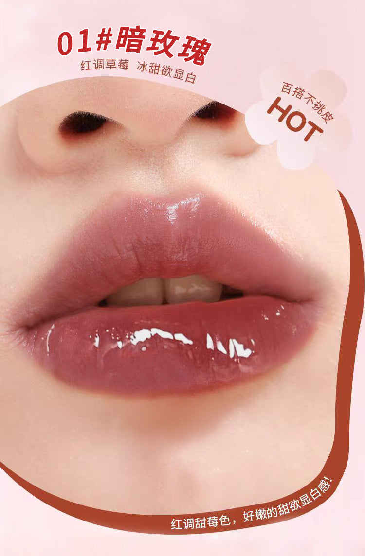 YPYP Big Ice Bucket Dudu Mirror Lipstick Moisturizing and Nourishing Bare-faced Whitening Non-transfer Nude Series Lipstick Affordable