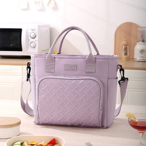 Runhui Croissant Lunch Bag Office Worker Lunch Box Handbag Student Lunch Box Bag Fresh-Keeping Ice Bag Outdoor Insulated Bag
