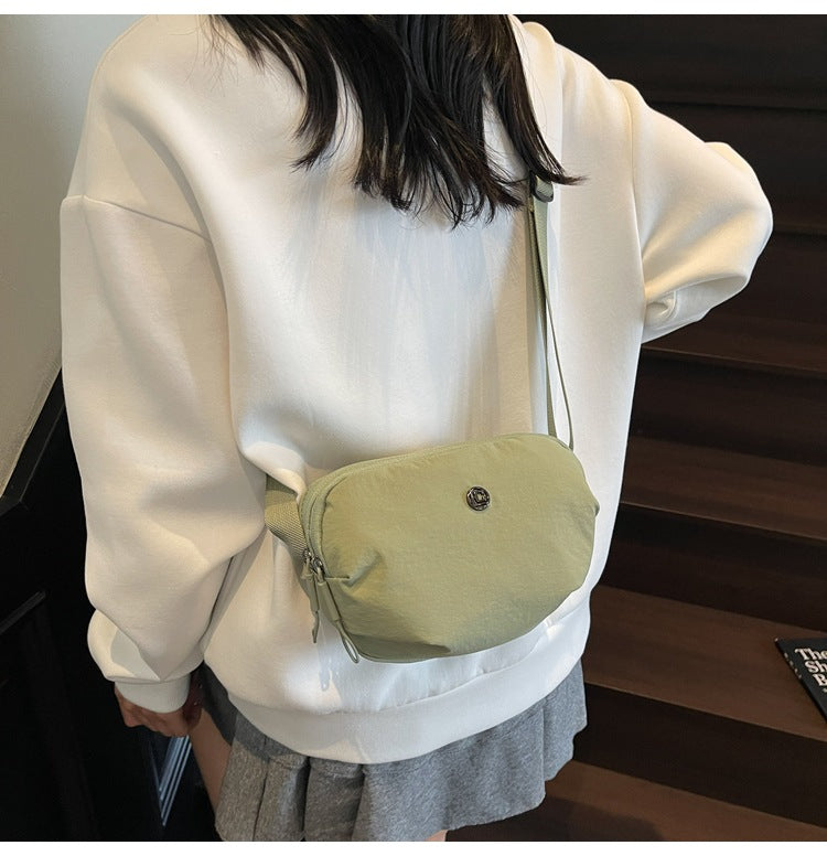Casual Crossbody Bag Fashion Nylon Style Bag for Cycling ins New Small Bag Lightweight Single Shoulder Nylon Hip-Hop