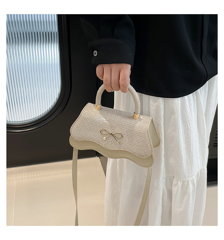 Fashion Trend Casual Simple Texture Baguette Bag2025Summer new style women's personalized shoulder crossbody bag