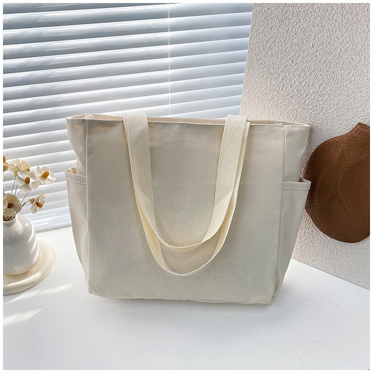 Large Capacity Tote Canvas Bag for Work and Going out Good-looking Commuter's All-Matching Art Student Book One Shoulder Bag Bag