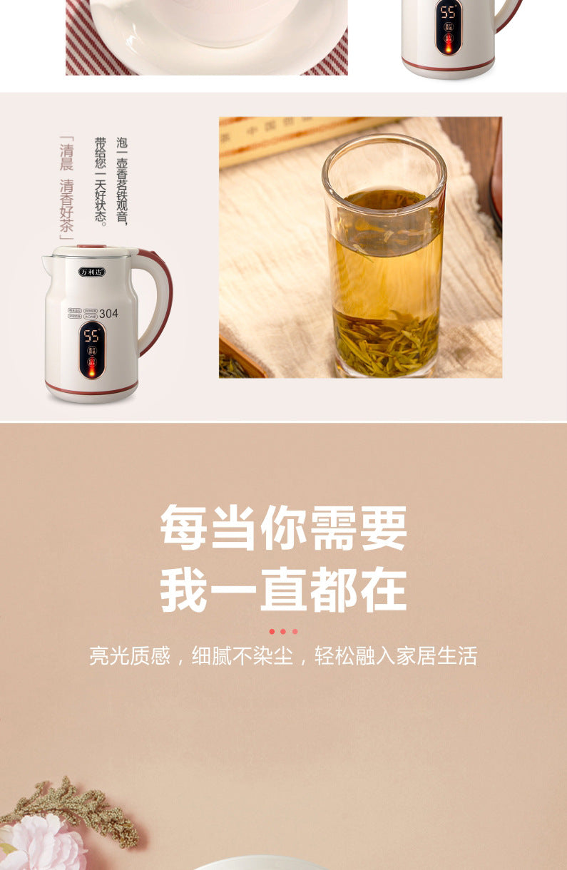 304Electric Kettle Household Durable Large Capacity Pregnant Baby Grade Insulation Electric Kettle Anti Scalding Electric Heating Boiling Kettle