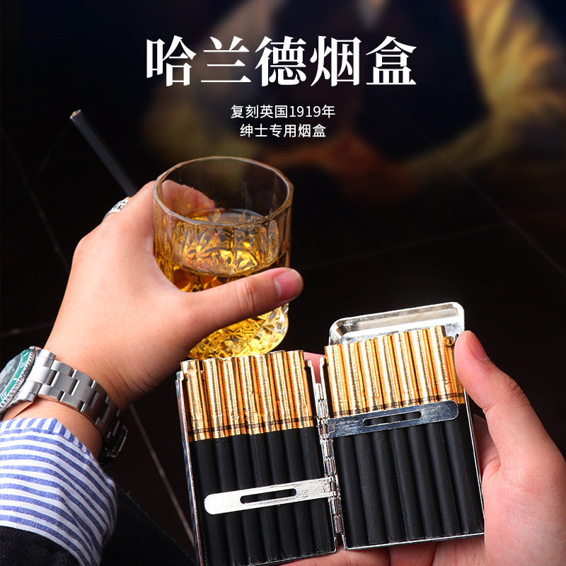 MG New Model Harland Cigarette Case Bloodbath Cigarettes Gangster Style Thick Cigarettes16Metal Side Three-Way Factory Direct Sale