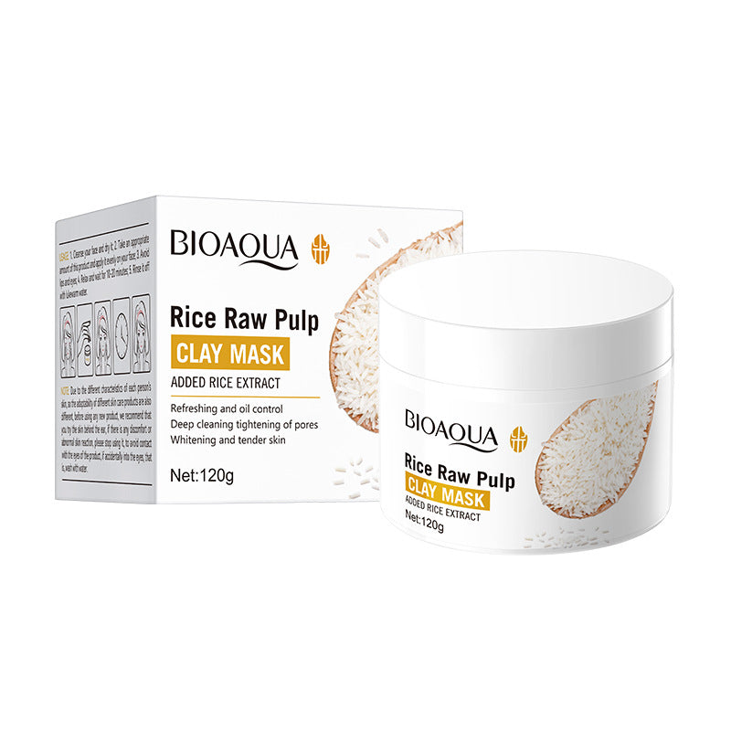 Full English Rice Skincare Set BIOAOUA Rice Puree Series Six-Piece Set Box Cross-Border Wholesale