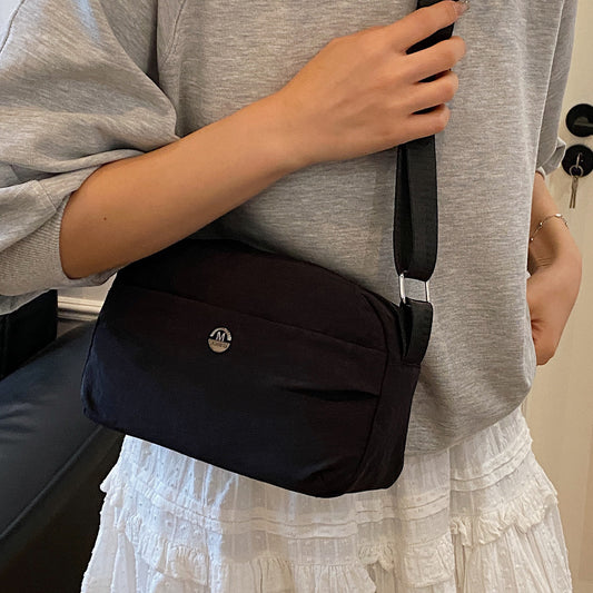 Casual texture niche design small square bag2025Spring New Fashionable Trendy Women's Single Shoulder Crossbody Bag