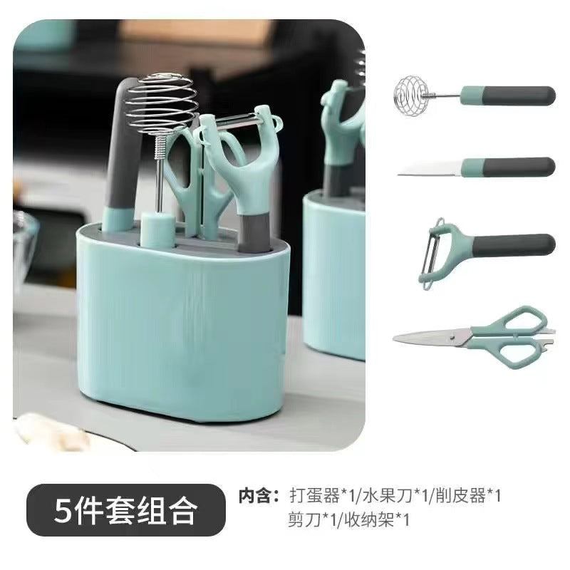 Internet Celebrity Kitchen Gadgets Small Tools Kitchenware Set Japanese Household Complete Scissors Baby Food Tools Full Set