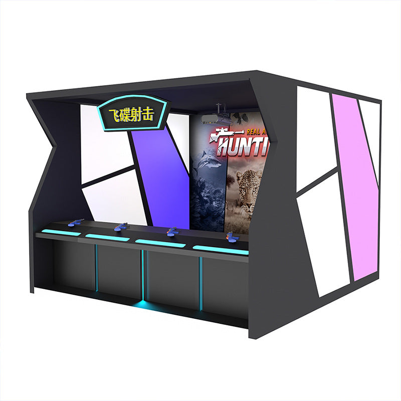 Laser Shooting Game Machine Large Motion Sensing Equipment Multiplayer Interactive Competitive Entertainment Simulation UFO Shooting Experience Center