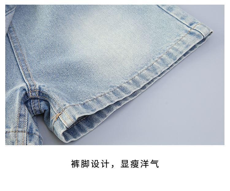 Children's Denim Skirt Short Thin Style2025 for Older Children Student Version Mid-Length Shorts