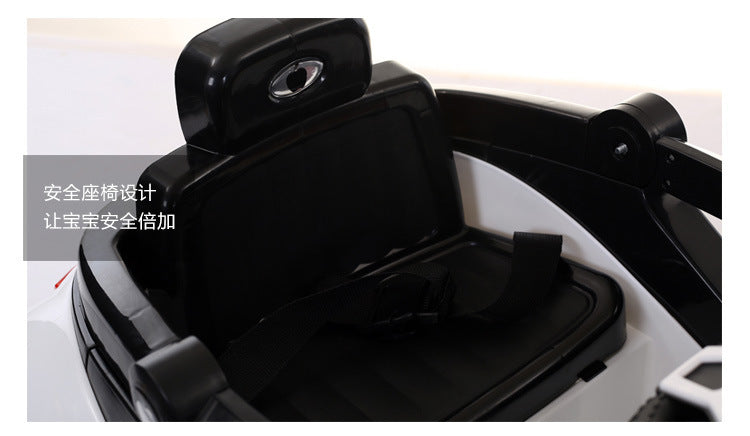 Sci-fi Children's Electric Car Four-Wheel Flashing with Remote Control, Ride-On for Boys and Girls, Baby Rocking Rechargeable Toy Car