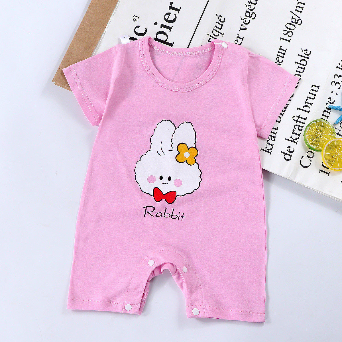 Spring and Summer New Baby Short Sleeve Romper Summer Spring Autumn Thin Newborn Romper a Newborn Short Sleeve Romper A Class
