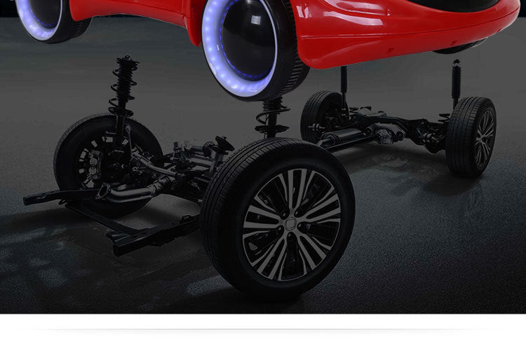 Sci-fi Children's Electric Car Four-Wheel Flashing with Remote Control, Ride-On for Boys and Girls, Baby Rocking Rechargeable Toy Car