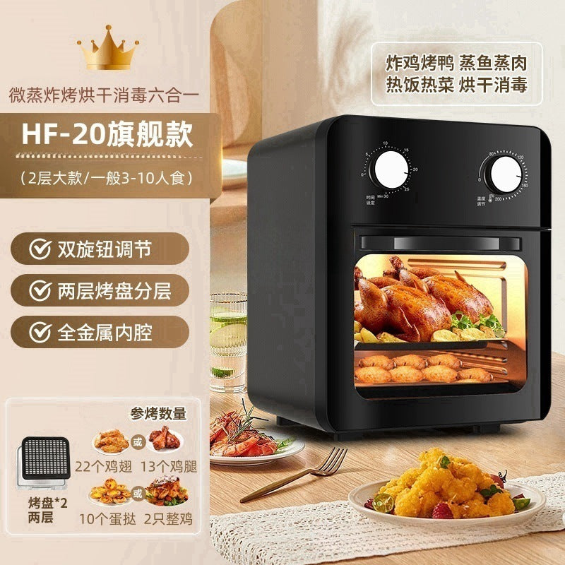 Cross-Border New Smart Visual Air Fryer Household Large Capacity Multi-Functional Air Oven Baking Professional Fryer Oven