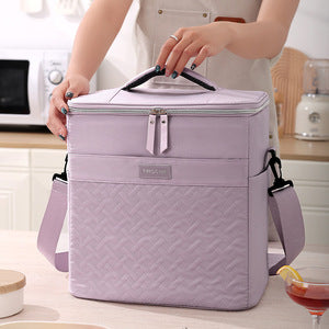 Runhui Croissant Lunch Bag Office Worker Lunch Box Handbag Student Lunch Box Bag Fresh-Keeping Ice Bag Outdoor Insulated Bag