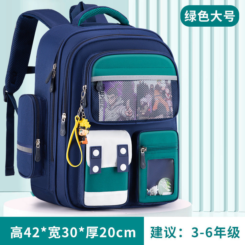 Schoolbag Primary School Girl Large Capacity Dirty Resistant Children's Schoolbag6-12Men's Weight Loss1-6Elementary School Student Backpack http://detail.1688.com/offer/727797868983.html