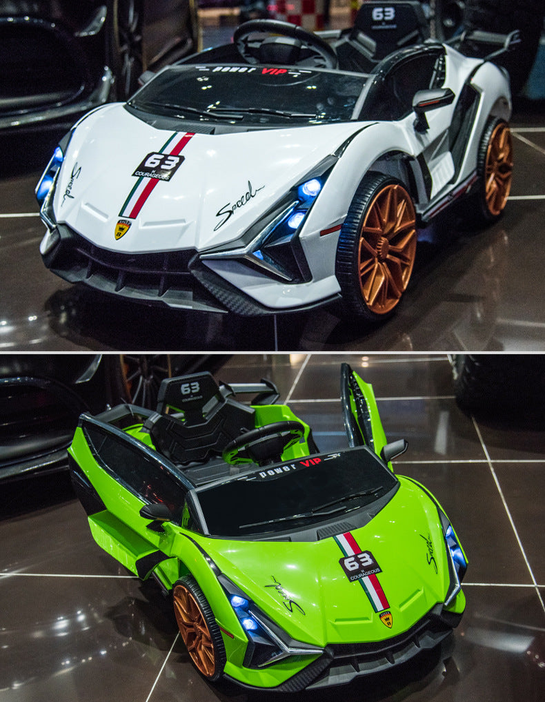 Suitable for Lamborghini Electric Car Toy Car, Ride-On Car for Kids, Universal Swing Remote Control Car for Children
