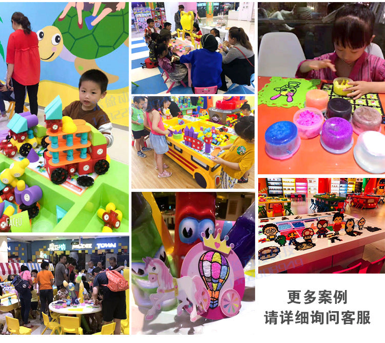 Naughty Castle Indoor Children's Play Area Craft Table Equipment Game Machine Educational Water Elf Toy Table Amusement Park Commercial Use