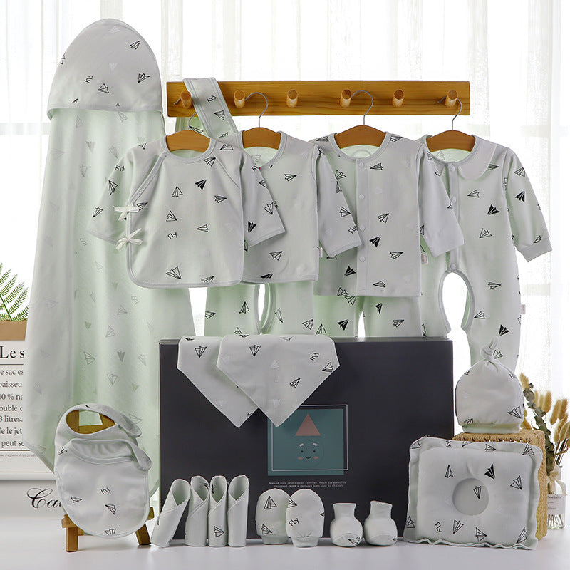 Newborn baby gift box pure cotton set03Newborn Baby Maternity Supplies Collection 100-Day Gift Set