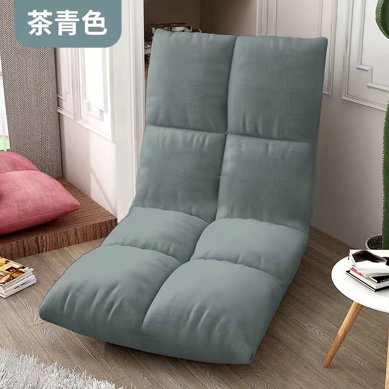 Lazy Sofa Tatami Single Folding Bed Backrest Seat Student Reclining Balcony Chair Single Recliner Cushion