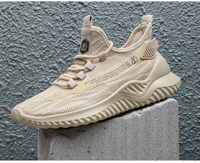 Men's Sneakers2024Spring New Trendy Casual Shoes Running Shoes Couple Shoes Mesh Flyknit Shoes Export