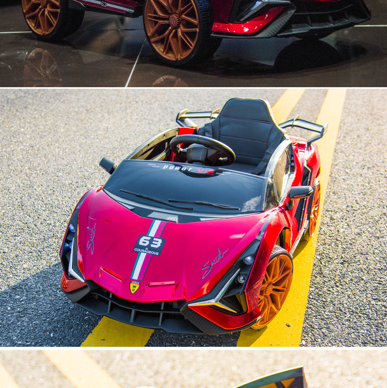 Suitable for Lamborghini Electric Car Toy Car, Ride-On Car for Kids, Universal Swing Remote Control Car for Children