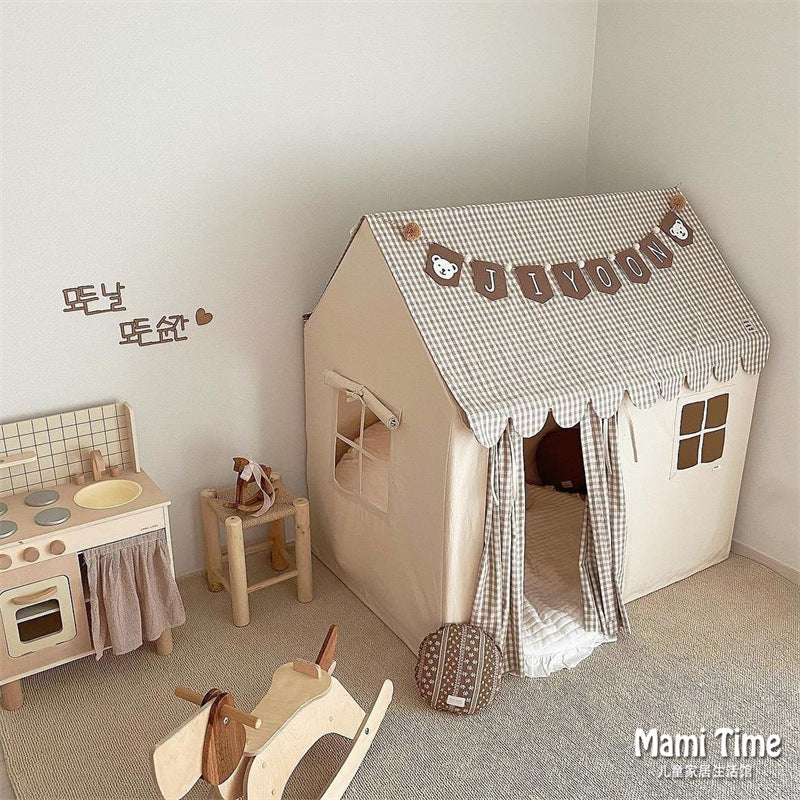 South Korea INS Children's Tent Indoor Playhouse Boys and Girls Home Toy House Small House Castle Bed Separation Artifact