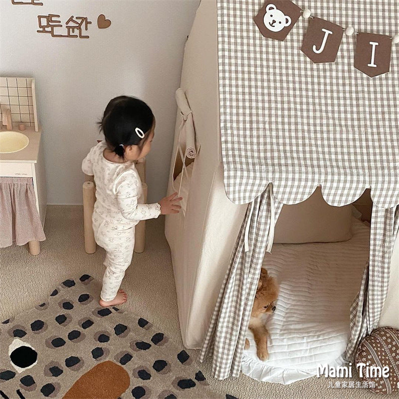 South Korea INS Children's Tent Indoor Playhouse Boys and Girls Home Toy House Small House Castle Bed Separation Artifact