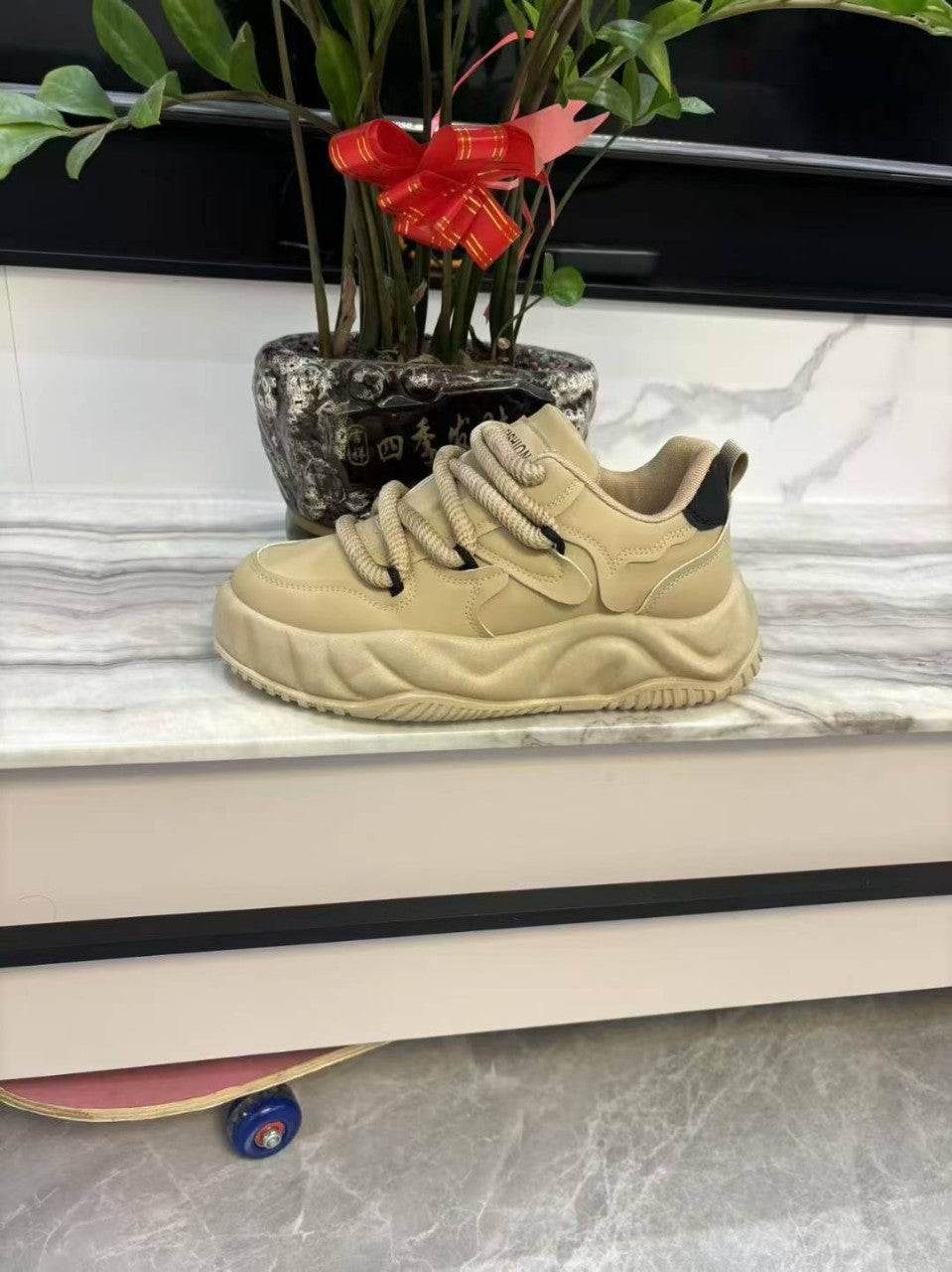 Men's Shoes for Autumn and Winter2025New Trendy Dad Shoes Thick Sole Height-Increasing Sports Casual Shoes Versatile Men's Loafers