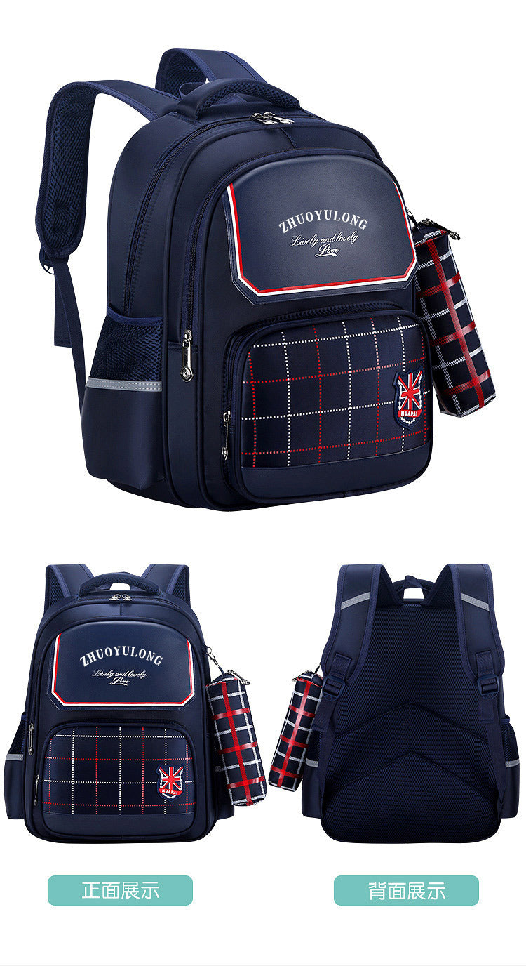 【Get Pencil Case for Free】Back-to-School Season Elementary School Student Backpack for Children1-3-6Grade Backpack6-9-12First Birthday Bag http://detail.1688.com/offer/651534241023.html