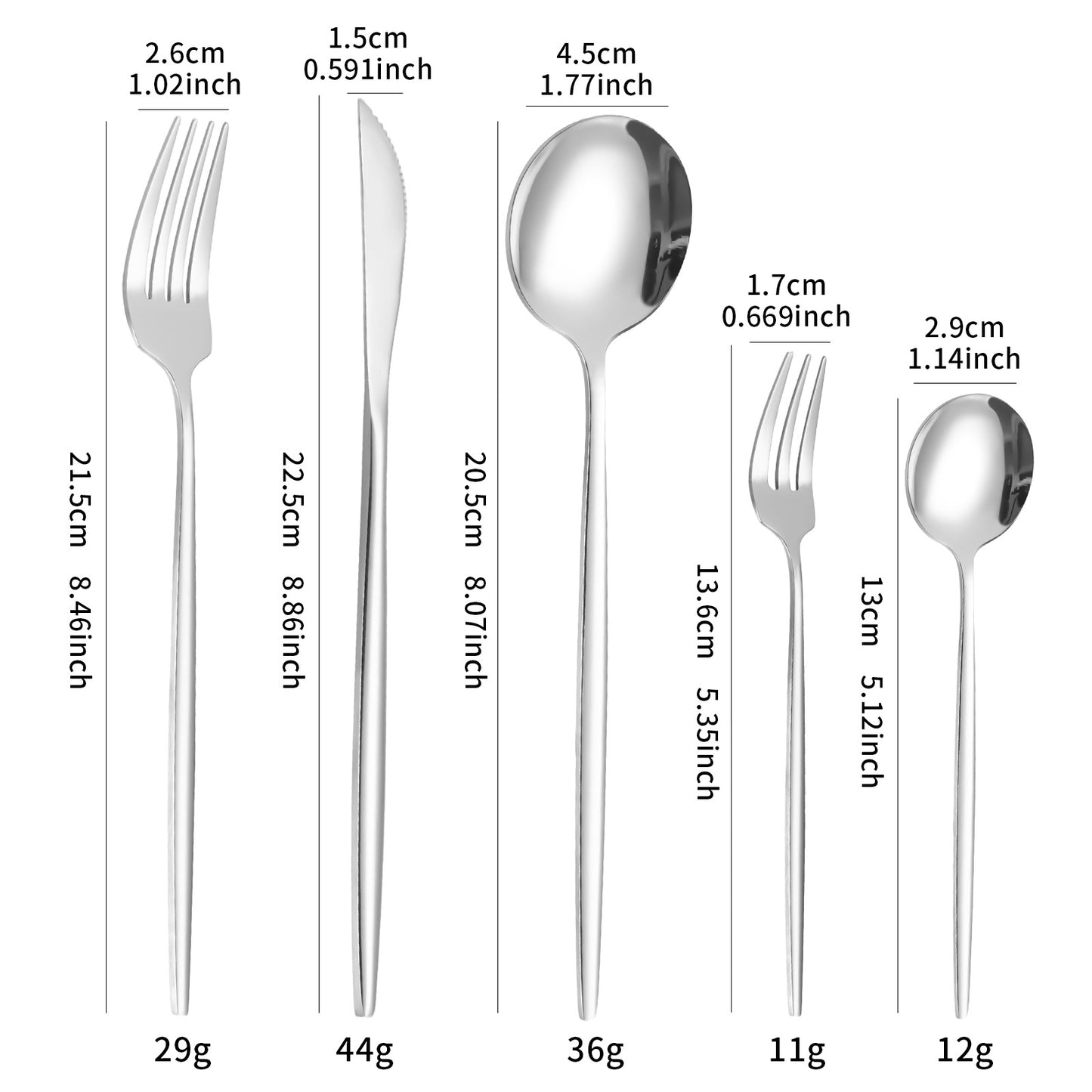 cutlery set Cross-border Amazon Portugal Stainless Steel Cutlery Set4Main item20Set of Knife, Fork, and Spoon