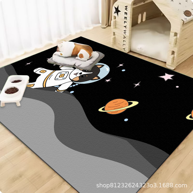 Pet wash-free floor mat waterproof and urine-proof pvc Dog Anti-Slip Mat Cooling Dog Fence Dog Cat Leather Floor Mat