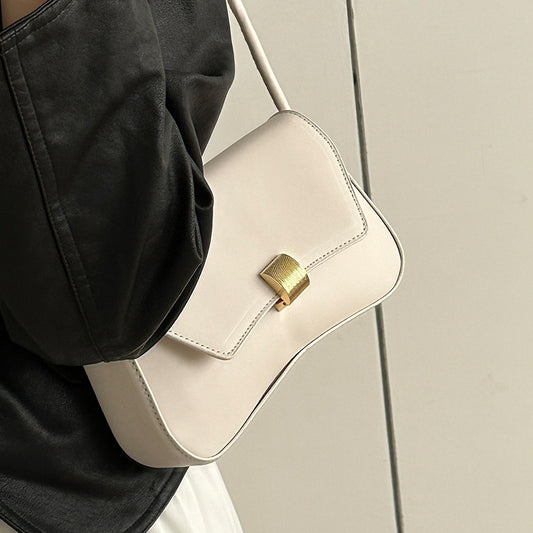 Trendy Women's Shoulder Crossbody Bag Small Square Bag2024Spring new style simple retro hand-held underarm bag