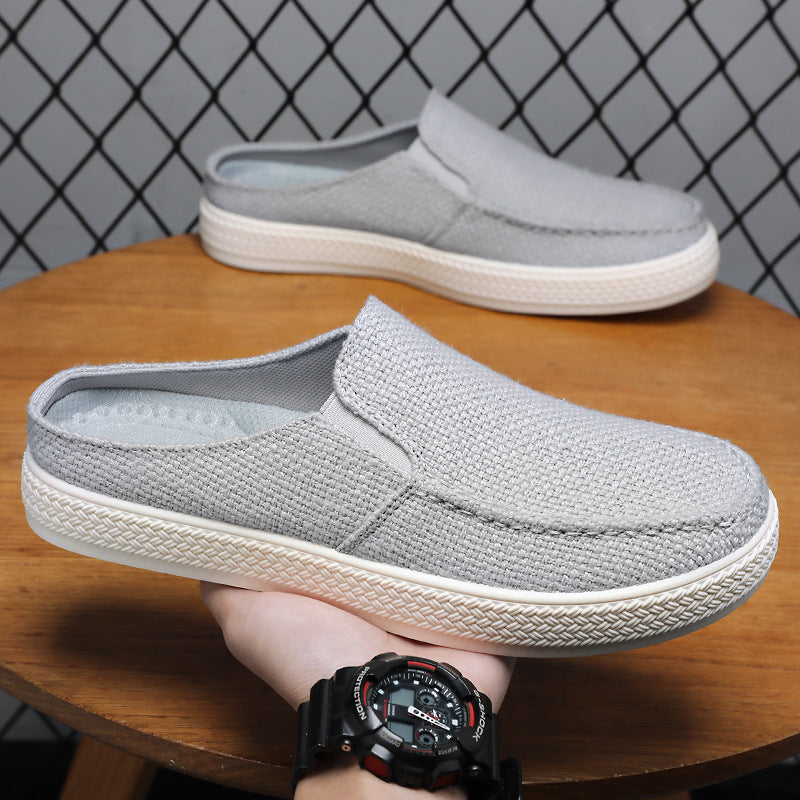 Men's Summer Breathable Casual Slip-On Shoes Comfortable Dad Shoes Outdoor Slippers Home Trendy Men's Shoes