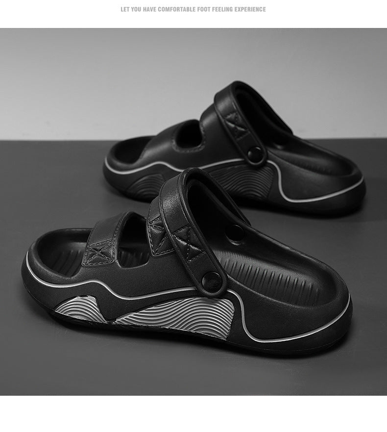 Fishing Slippers Summer New Style Outdoor Non-Slip Large Size Sports Sandals Men's Dual-Use Driving Massage Beach Sandals