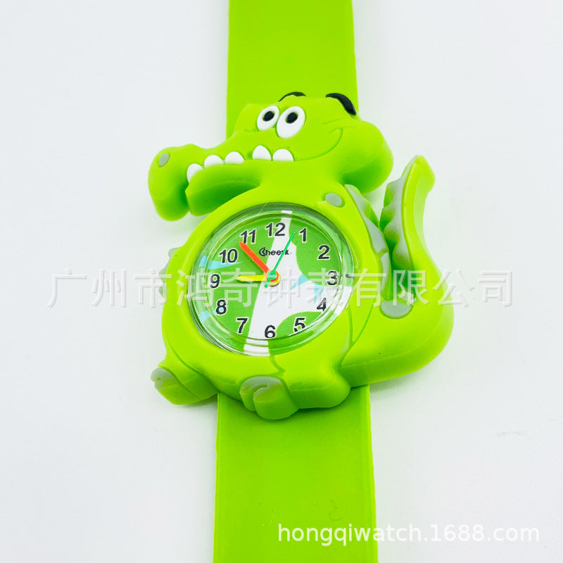 Children's Watch Cartoon Pat Watch Kindergarten Elementary School Silicone Toy Pat Circle Anime Peppa Pig Electronic Watch