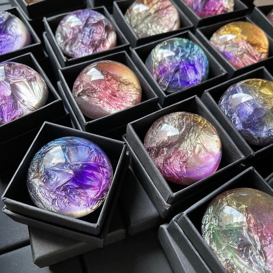 Colorful Gemstone Handmade Soap Cross-Border soap Gold Foil Transparent Amino Acid Soap Gift Box Essential Oil Soap Wholesale