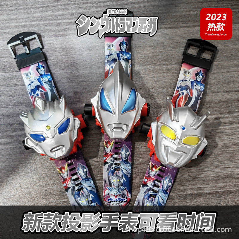 Ultraman Projection Watch Tiga Children's Edition Electronic Zero Tiga Glowing Boys Kindergarten Children's Day Toy
