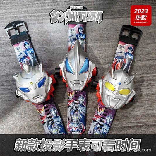 Ultraman Projection Watch Tiga Children's Edition Electronic Zero Tiga Glowing Boys Kindergarten Children's Day Toy