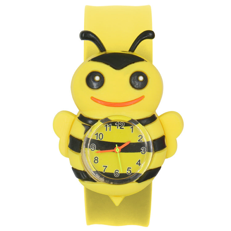 Children's Watch Cartoon Pat Watch Kindergarten Elementary School Silicone Toy Pat Circle Anime Peppa Pig Electronic Watch