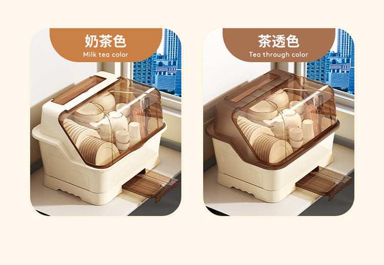 Tableware Storage Box Place Bowls and Dishes Storage Rack Kitchen Tableware Household Storage Box Draining Storage Rack Cupboard