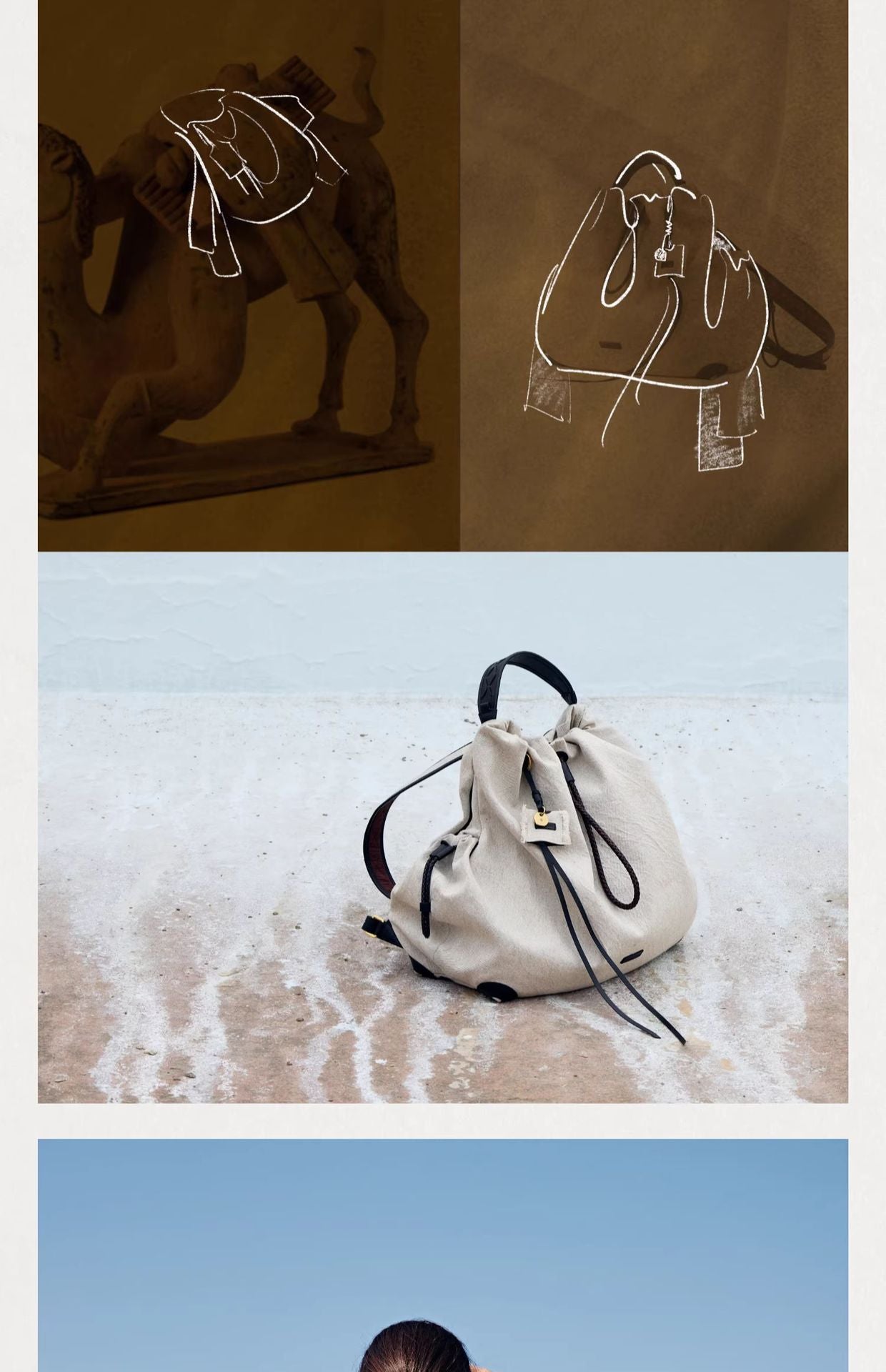 【Wen Qi Same Style】Songmont Yamashita Arimatsu Baina Series Women's Large Capacity Commuter Backpack Laptop Bag
