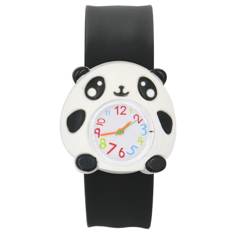 Children's Watch Cartoon Pat Watch Kindergarten Elementary School Silicone Toy Pat Circle Anime Peppa Pig Electronic Watch