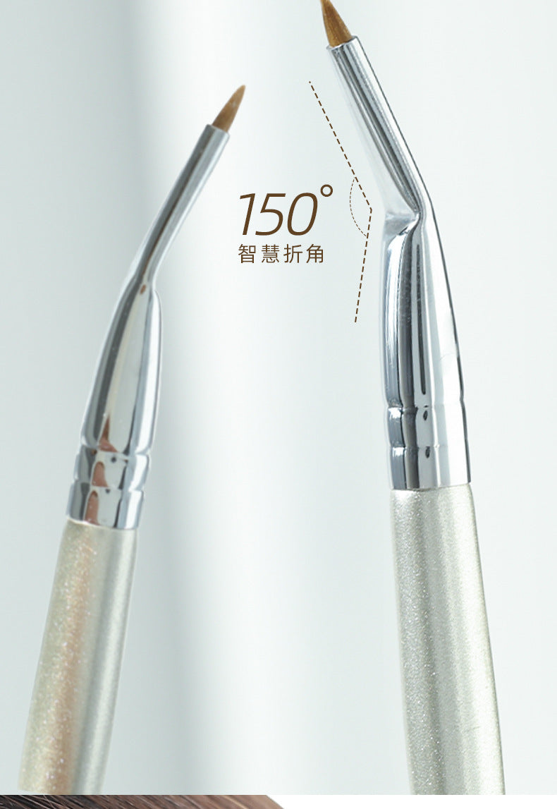 Guo Xiaotou Same Style Angled Eyeliner Brush Fine Drawing Aegyo-sal Eyelid to Tear Trough Eye Detail Brush Makeup Special