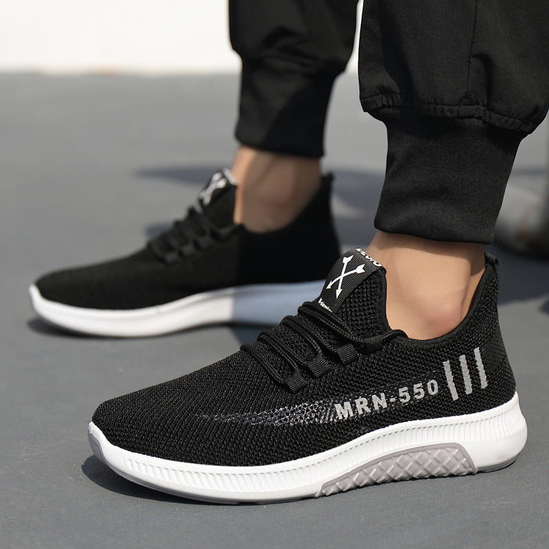 Men's Sneakers2024Spring New Trendy Casual Shoes Running Shoes Couple Shoes Mesh Flyknit Shoes Export