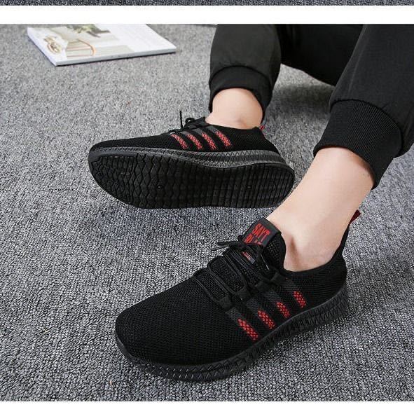 Men's Sneakers2024Spring New Trendy Casual Shoes Running Shoes Couple Shoes Mesh Flyknit Shoes Export